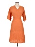 Assorted Brands Orange Casual Dress Size L - photo 1