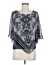 One World 100% Polyester Gray 3/4 Sleeve Blouse One size - photo 1