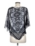 One World 100% Polyester Gray 3/4 Sleeve Blouse One size - photo 2