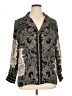 J.Crew 100% Viscose Paisley Silver Long Sleeve Blouse Size XL - photo 1