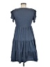 Max Studio Solid Blue Casual Dress Size M - photo 2
