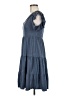 Max Studio Solid Blue Casual Dress Size M - photo 5