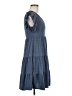 Max Studio Solid Blue Casual Dress Size M - photo 4