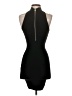 Olivaceous Solid Black Cocktail Dress Size S - photo 2