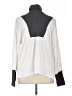 Zara Color Block White Turtleneck Sweater Size XL - photo 2