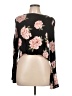 Brandy Blu Black Long Sleeve Blouse Size L - photo 1