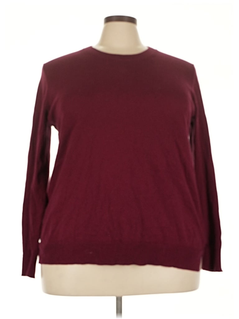 Pre-owned Gap Pullover Sweater In Burgundy