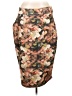 Assorted Brands Print Brown Formal Skirt Size 32 waist (estimated) - photo 1
