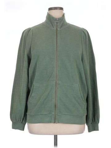 Madewell Garment-Dyed Terry Zip-Up Sweatshirt (view 1)