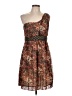 Maurices 100% Polyester Animal Print Brown Cocktail Dress Size L - photo 1