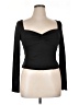 Justify Black Long Sleeve Top Size XL - photo 1