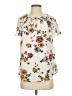 Maurices 100% Polyester Ivory Short Sleeve Blouse Size S - photo 1