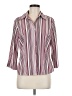 Covington Stripes Multi Color Burgundy 3/4 Sleeve Blouse Size M - photo 1