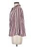 Covington Stripes Multi Color Burgundy 3/4 Sleeve Blouse Size M - photo 5