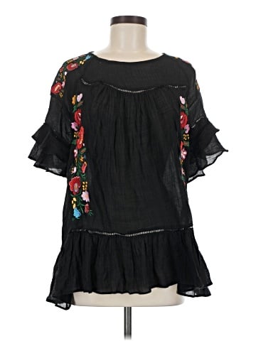 Umgee Short Sleeve Blouse (view 1)