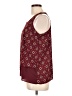 Pink Rose 100% Polyester Burgundy Sleeveless Blouse Size L - photo 5
