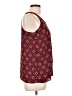 Pink Rose 100% Polyester Burgundy Sleeveless Blouse Size L - photo 4