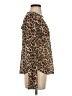 Generation Love 100% Linen Animal Print Brown Long Sleeve Top Size XS - photo 4