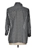 NY Collection Chevron-herringbone Silver 3/4 Sleeve Blouse Size L - photo 2