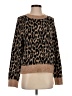J.Crew Factory Store Animal Print Brown Pullover Sweater Size S - photo 1