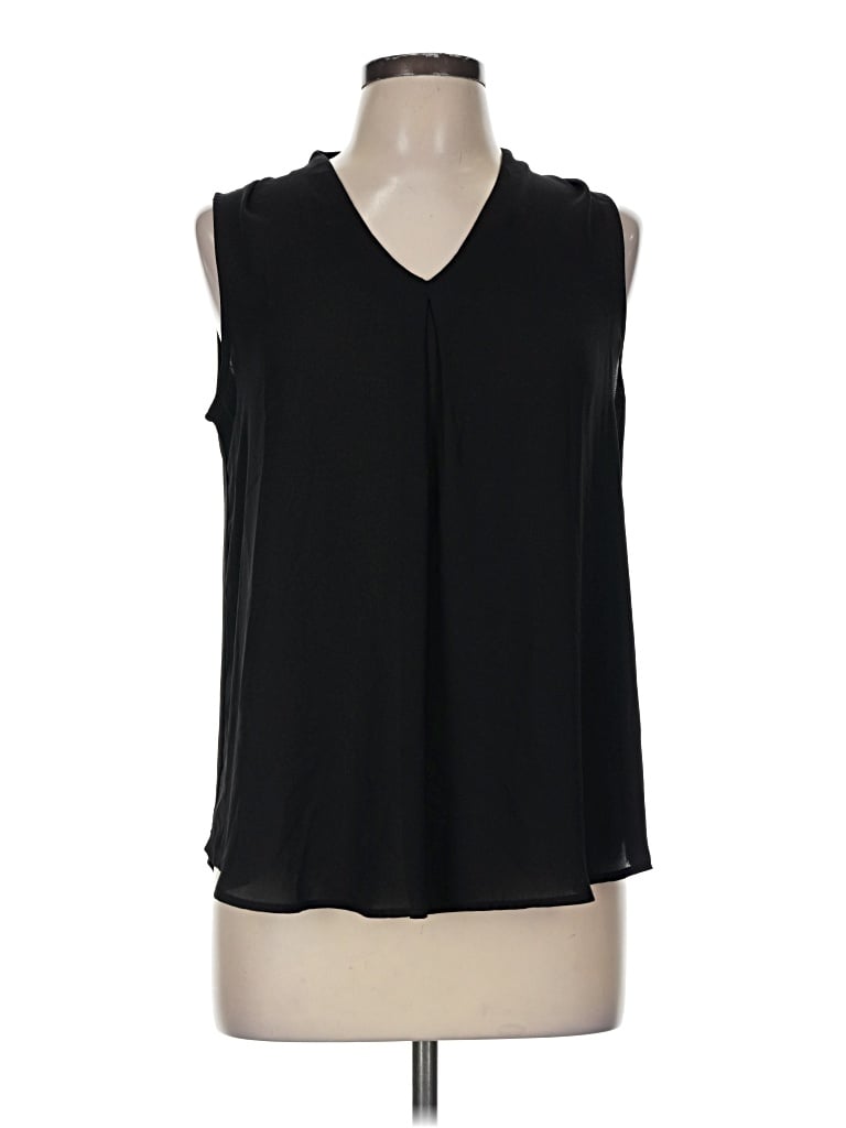 Pre-owned Worthington Sleeveless Blouse In Black