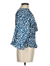 Derek Lam Animal Print Blue 3/4 Sleeve Blouse Size EU (IT) 42 / US 6 - photo 4