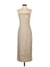 Alex Evenings 100% Polyester Metallic Tan Cocktail Dress Size 2 - photo 1