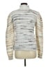 H By Halston Metallic Silver Turtleneck Sweater Size M - photo 2
