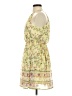 Blue Rain 100% Polyester Floral Yellow Cocktail Dress Size S - photo 5