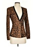 Assorted Brands Animal Print Brown Blazer Size S - photo 1