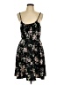 Shein 100% Polyester Floral Black Casual Dress Size L - photo 1