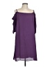 Unbranded 100% Polyester Solid Purple Casual Dress Size L - photo 1