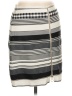 J. McLaughlin Stripes Gray Casual Skirt Size 6 - photo 1