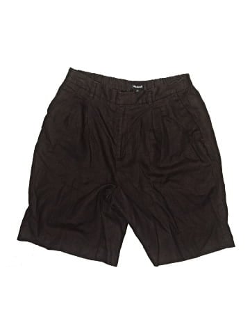 Madewell Relaxed Pleated Trouser Shorts in 100% Linen (view 1)