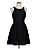 BCBGeneration 100% Polyester Solid Black Casual Dress Size 10 - photo 1