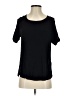 August Silk Black Short Sleeve Top Size S - photo 1