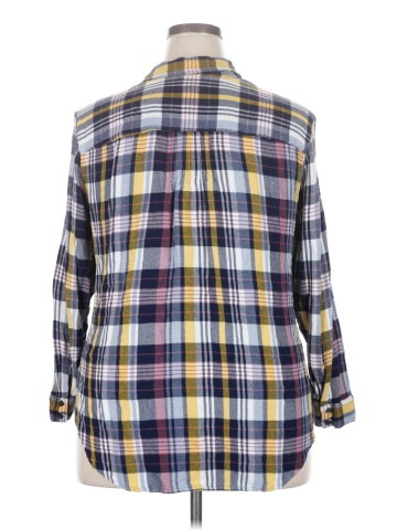Caslon 3/4 Sleeve Button-Down Shirt (view 2)