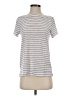 Ann Taylor LOFT Stripes Gray Short Sleeve Top Size S - photo 1