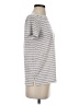 Ann Taylor LOFT Stripes Gray Short Sleeve Top Size S - photo 4