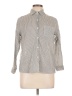 Monologue 100% Cotton Chevron-herringbone Gray Long Sleeve Button-Down Shirt Size L (estimated) - photo 1