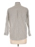Monologue 100% Cotton Chevron-herringbone Gray Long Sleeve Button-Down Shirt Size L (estimated) - photo 2