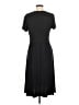 L.L.Bean Solid Black Casual Dress Size M - photo 2