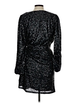 ann taylor loft cocktail dress Ann Taylor LOFT Black Wool Blend A-Line Dress with Twisted Neckline –  SilkRoll main image 0