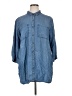 Khakis & Co Blue Casual Dress Size XL - photo 1