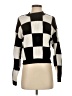 MNG Checkered-gingham Black Turtleneck Sweater Size S - photo 1