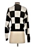 MNG Checkered-gingham Black Turtleneck Sweater Size S - photo 2