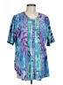 Phool Teal Short Sleeve Blouse Size L (estimated) - photo 1