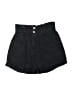 Shein 100% Cotton Solid Black Shorts Size 4 - photo 1