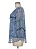 St. John's Bay 100% Polyester Blue 3/4 Sleeve Blouse Size M - photo 5