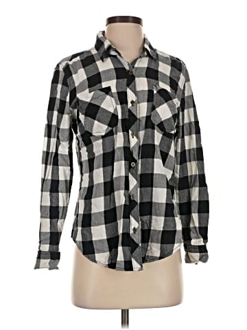 Faded Glory Long Sleeve Button-Down Shirt (view 1)